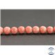 Perles en thulite (zoisite rose) des USA - Rondes/6mm - Grade A+
