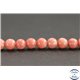 Perles en thulite (zoisite rose) des USA - Rondes/6mm - Grade A+