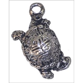 Apprêts Pampilles qualité premium - Tortue/25 mm - Argenté