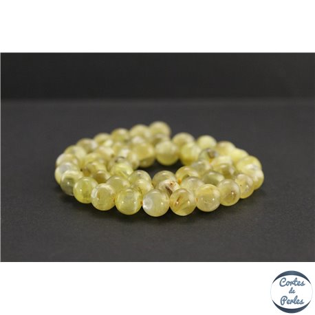 Perles en muscovite dorée du Brésil - Rondes/8.5mm - Grade AA