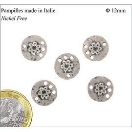 Apprêts Donuts - 12 mm - Argenté