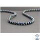 Perles en azurite d'Afrique du Sud - Rondes/6mm - Grade AA