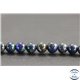 Perles en azurite d'Afrique du Sud - Rondes/6mm - Grade AA