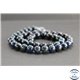 Perles en azurite d'Afrique du Sud - Rondes/8mm - Grade AA