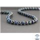 Perles en azurite d'Afrique du Sud - Rondes/8mm - Grade AA