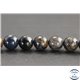 Perles en pietersite bleue de Namibie - Rondes/8mm - Grade A