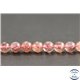 Perles en quartz fraise de Madagascar - Rondes/6mm - Grade AA