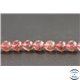 Perles en quartz fraise de Madagascar - Rondes/6mm - Grade AA