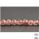 Perles en quartz fraise de Madagascar - Rondes/6mm - Grade AA