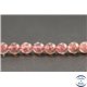 Perles en quartz fraise de Madagascar - Rondes/6mm - Grade AA