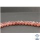 Perles en quartz fraise de Madagascar - Rondes/8.5mm - Grade AA