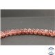 Perles en quartz fraise de Madagascar - Rondes/8.5mm - Grade AA