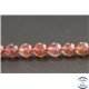 Perles en quartz fraise de Madagascar - Rondes/8.5mm - Grade AA