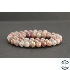 Perles en spinelle rose du Sri Lanka - Rondes/6.5mm - Grade A+