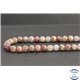 Perles en spinelle rose du Sri Lanka - Rondes/6.5mm - Grade A+