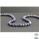 Perles en saphir de Birmanie - Rondes/6.5mm - Grade A