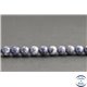 Perles en saphir de Birmanie - Rondes/6.5mm - Grade A