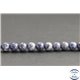 Perles en saphir de Birmanie - Rondes/6.5mm - Grade A