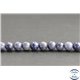 Perles en saphir de Birmanie - Rondes/6.5mm - Grade A