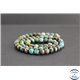 Perles en turquoise AnHui de Chine - Rondes/6mm - Grade AB+