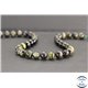Perles en tourmaline verte du Brésil - Rondes/8mm - Grade AA