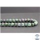 Perles en rubis sur zoïsite du Brésil - Rondes/7.5mm - Grade A+