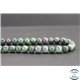 Perles en rubis zoïsite du Brésil - Rondes/7.5mm - Grade A+