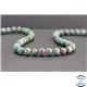 Perles en rubis sur zoïsite du Brésil - Rondes/7.5mm - Grade A+