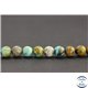 Perles en turquoise du Pérou - Rondes/6mm - Grade AB+