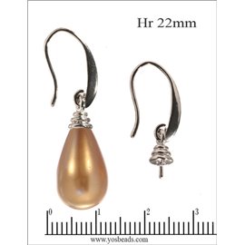 Boucles d'oreilles - 22 mm - Argenté