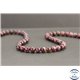 Perles en rubellite (tourmaline rouge sang) du Brésil - Rondes/6.5mm - Grade AA