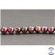 Perles en rubellite (tourmaline rouge sang) du Brésil - Rondes/6.5mm - Grade AA
