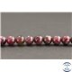 Perles en rubellite (tourmaline rouge sang) du Brésil - Rondes/6.5mm - Grade AA