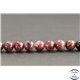 Perles en rubellite (tourmaline rouge sang) du Brésil - Rondes/6.5mm - Grade AA
