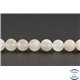 Perles en pierre de lune opalescente (microcline) de Madagascar - Rondes/8mm - Grade AB+