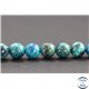 Perles en chrysocolle d'Afrique du Sud - Rondes/8mm - Grade AA