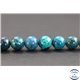Perles en chrysocolle d'Afrique du Sud - Rondes/8mm - Grade AA