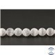 Perles en calcite blanche du Brésil - Rondes/8.5mm - Grade A