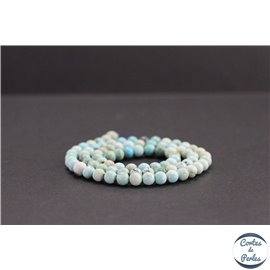 Perles en turquoise HuBei de Chine - Rondes/5mm - Grade AB