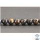 Perles en pietersite bleue de Namibie - Rondes/9mm - Grade A