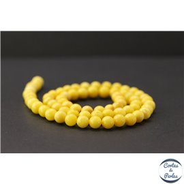 Perles en ambre laiteux de la Baltique - Rondes/6mm - Grade A