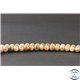 Perles en pierre de soleil noire - Rondes/6mm - Grade A