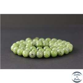 Perles en vésuvianite du Canada - Rondes/8mm - Grade A+