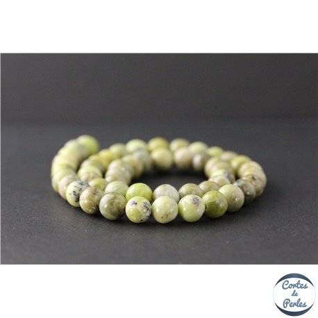 Perles en vésuvianite du Canada - Rondes/8mm - Grade AB