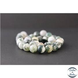 Perles en agate arbre - Rondes/10mm