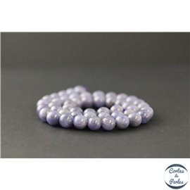 Perles en tanzanite de Tanzanie - Rondes/7.5mm - Grade A