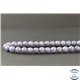 Perles en tanzanite de Tanzanie - Rondes/7.5mm - Grade A