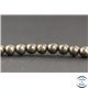 Perles en pyrite - Rondes/6mm - Grade AB