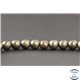 Perles en pyrite - Rondes/6mm - Grade AB