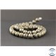 Perles en pyrite - Rondes/8mm - Grade AB